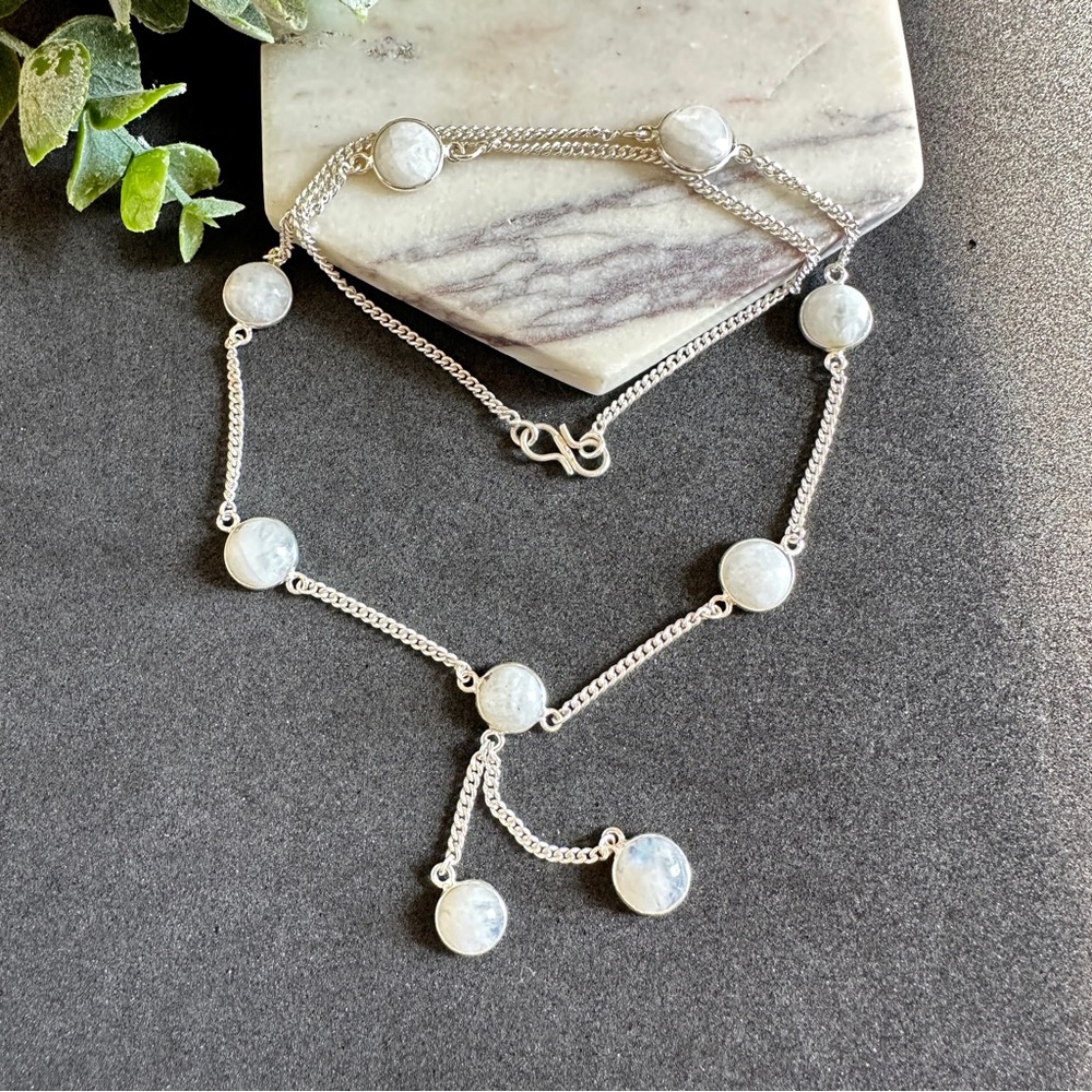 Moonstone Long Necklace